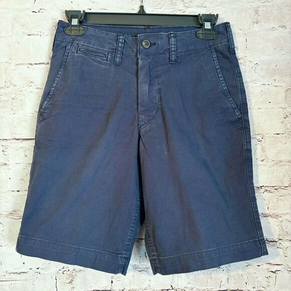 American Eagle Next Level Flex Classic Lived In Chino Shorts Blue Size 26 - Picture 2 of 7